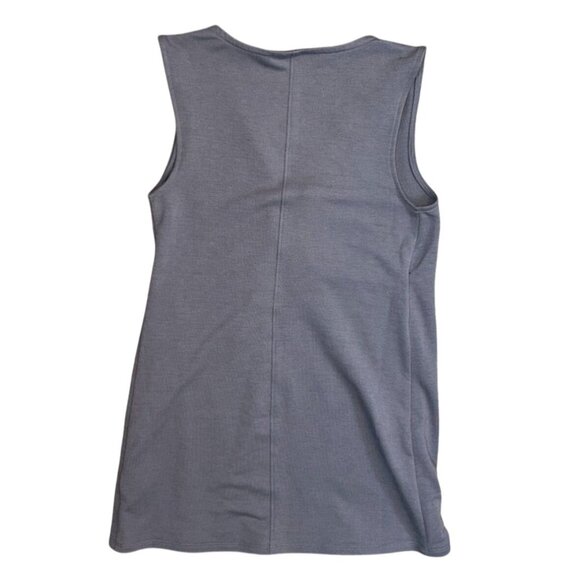 (5 for $25) Isabel Maternity Sleeveless Surplice Top in Gray Size XS - Picture 2 of 3